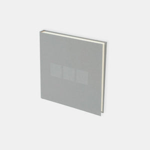 Guest book 25x24 light gray canvas cream interior