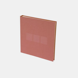 Guest book 25x24 old pink canvas, cream interior