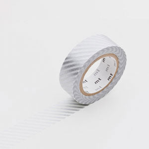 Masking tape silver stripe pattern