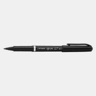 Filz-Zeichenstift, feine Spitze, schwarz, Uniball