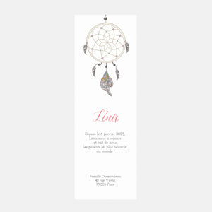 dreamcatcher birth announcement