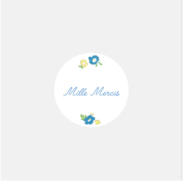 Personalized birth stickers liberty postcard - 48ex