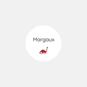 Stickers personnalisés naissance polaroid petit dinosaure - 48ex