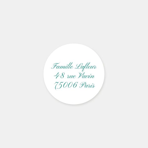 Personalized traditional birth stickers - 48ex
