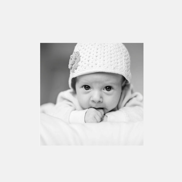 Yellow ballad birth announcement