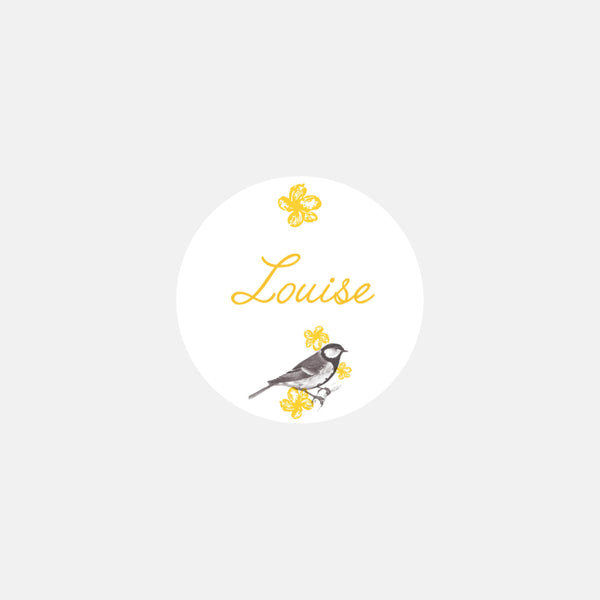 Personalized birth ballad stickers - 48ex