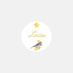 Personalized birth ballad stickers - 48ex