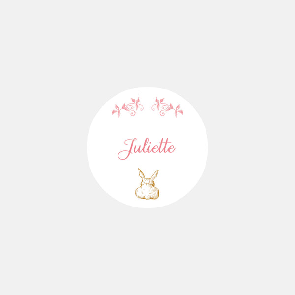 Personalized sugared birth stickers - 48ex