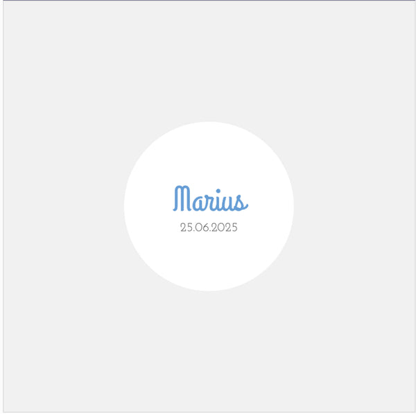 Personalized birth photo booth stickers - 48ex