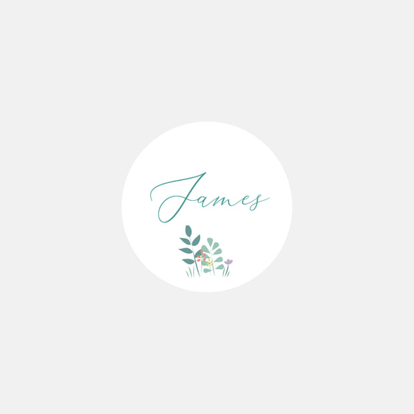 Personalized birth stickers Bassinet Boy - 48ex