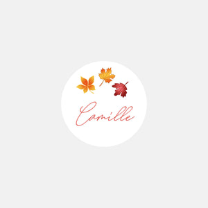 Personalized birth stickers Autumn Walk by Kopines