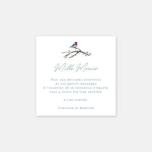 Winter Family Birth Thank You Card