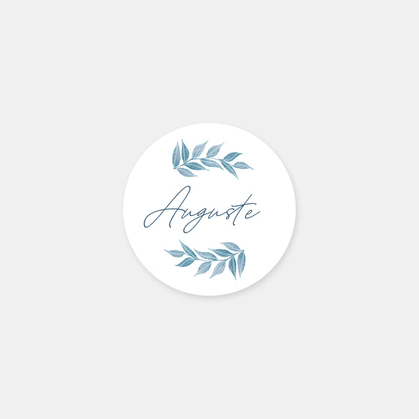 Personalized winter family birth stickers - 48ex