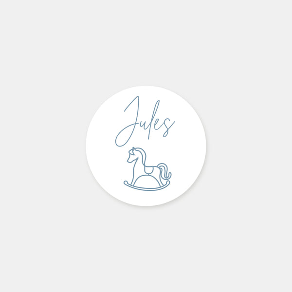 Personalized birth toy stickers - 48ex