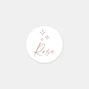 Personalized star birth stickers - 48ex