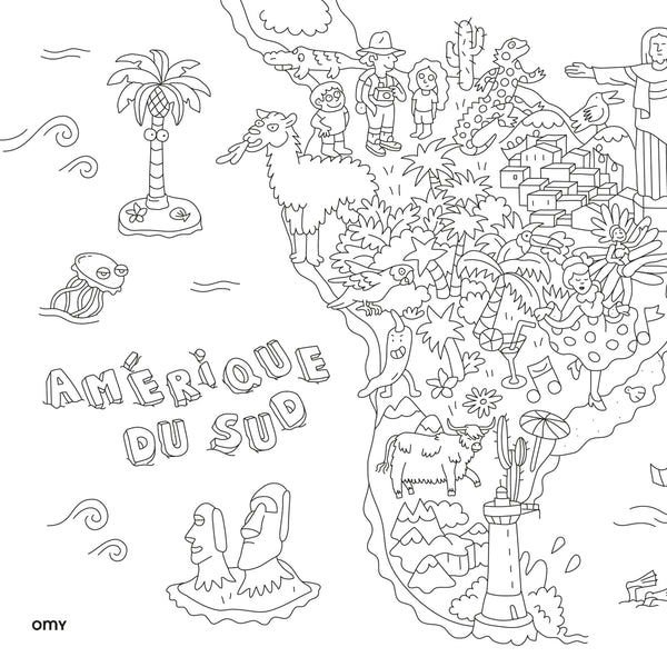 Coloring placemats - Atlas