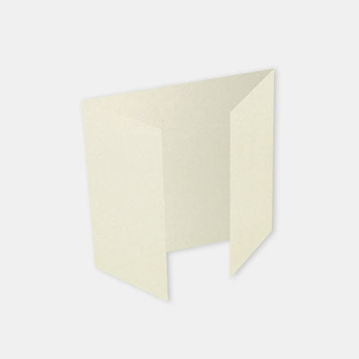 Vorgefaltete Triptychonkarte 160x320 Opalmetallic