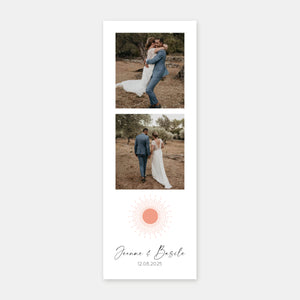 Photomaton mariage sunset mountain