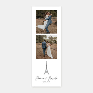 Photomaton mariage toit de Paris