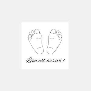 Personalized feet stamp
