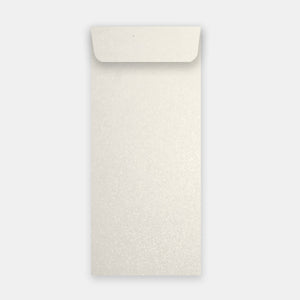 Pochette 115x324 mm paillette cryogen white