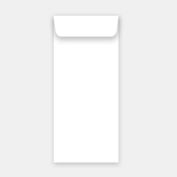 Pouch 115x324 mm white vellum