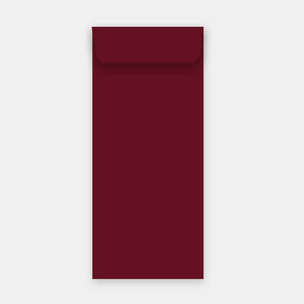 Pouch 115x324 mm burgundy vellum