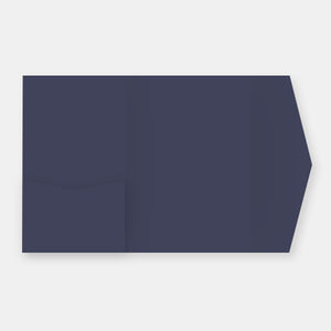 Pockart-Fächerkarte 180, marineblaues Pergament