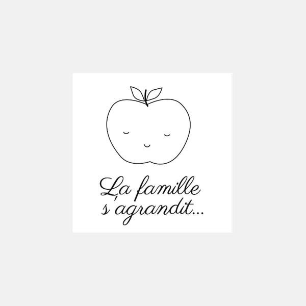 Personalized apple stamp