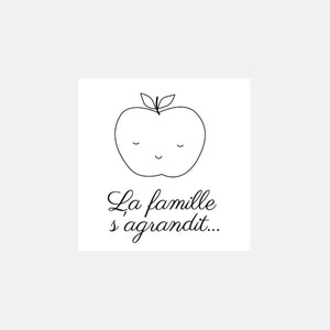 Tampon personnalisé pomme