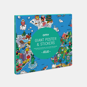 Giant poster with Atlas sticker
