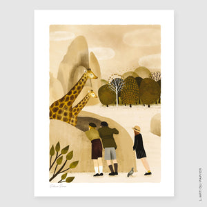 Vincennes Zoo Illustrationsplakat – Rebecca Romeo