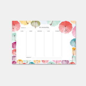 Wöchentliche Regenschirme