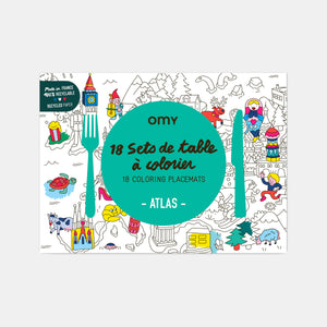 Coloring placemats - Atlas