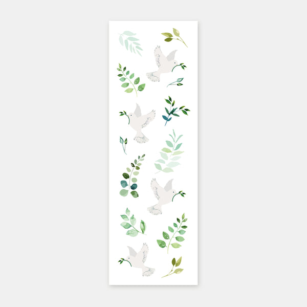 Plant dove baptism bookmark
