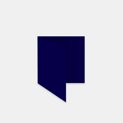 Vorgefaltete Karte 130x260, Marineblau
