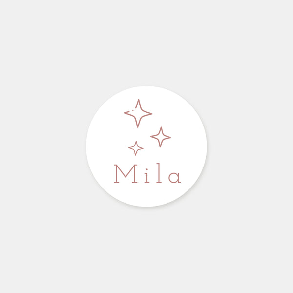 Personalized sky birth stickers - 48ex