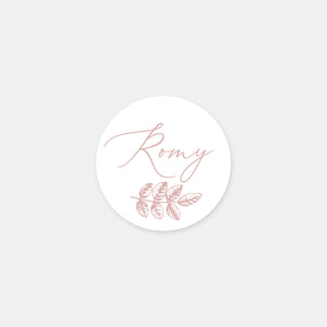 Personalisierte Toile-de-Jouy-Geburtsaufkleber – 48ex