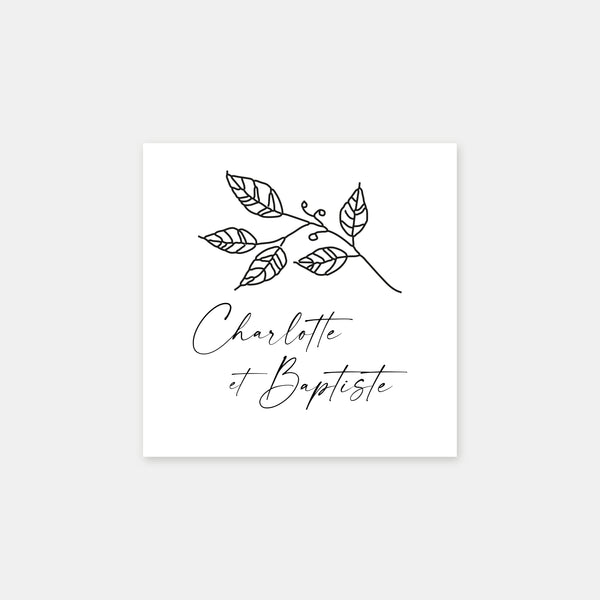 Personalized foliage stamp