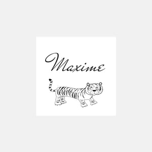 Personalized tiger stamp