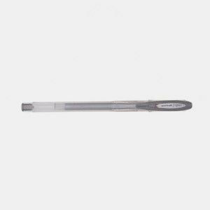 Stylo encre gel metal pointe fine argent uniball