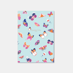 A5-Notizbuch mit Schmetterlingen