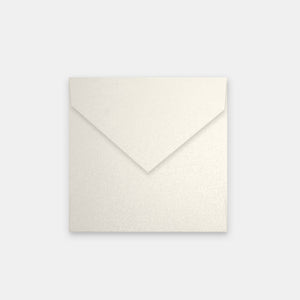 Envelope 140x140 mm glitter cryogen white