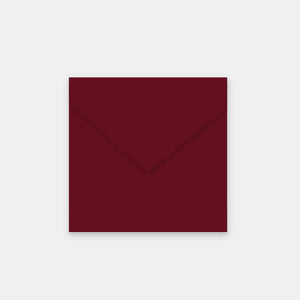 Envelope 140x140 mm burgundy vellum