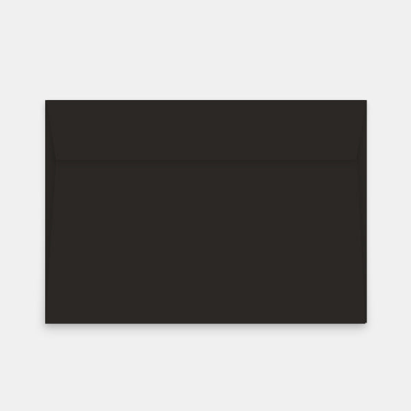 Umschlag 162x229 mm, schwarze Haut