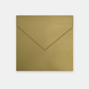 Umschlag 170x170 mm metallic antikgold