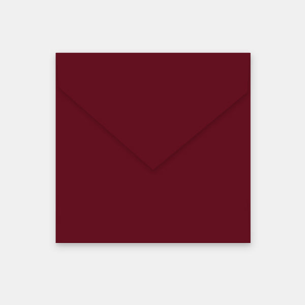 Enveloppe 165x165 mm velin bordeaux