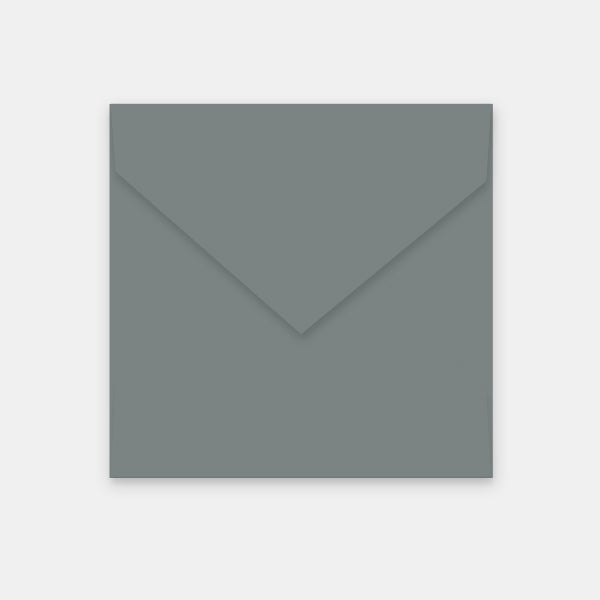 Umschlag 170x170 mm kieselgraues Pergament