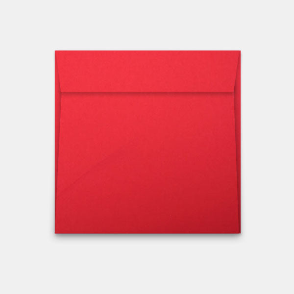 Enveloppe 170x170 mm skin rouge patte droite auto adhésive