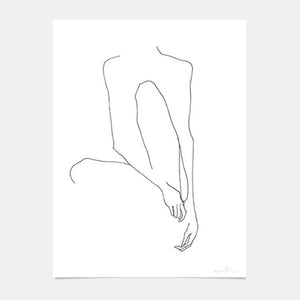 Limited Edition Art Print Woman Sitting - 01
